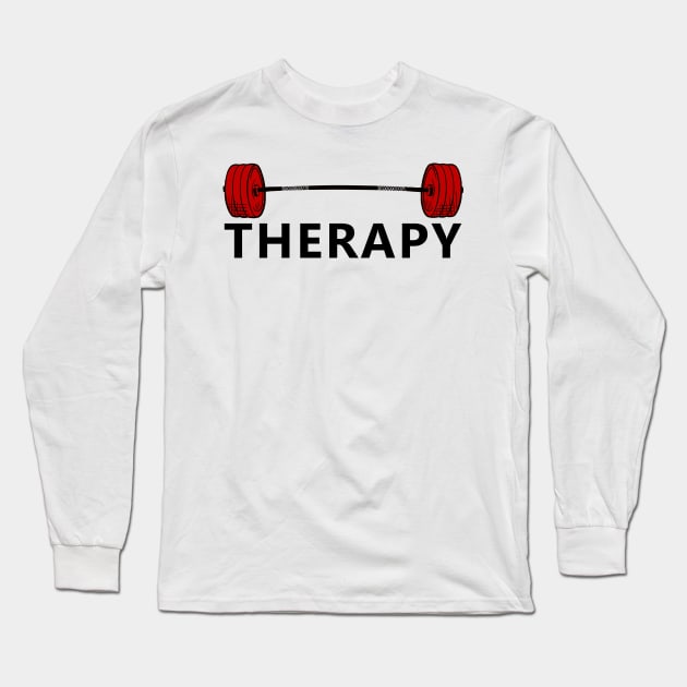 Therapy Lifting is my Therapy Long Sleeve T-Shirt by SusanaDesigns